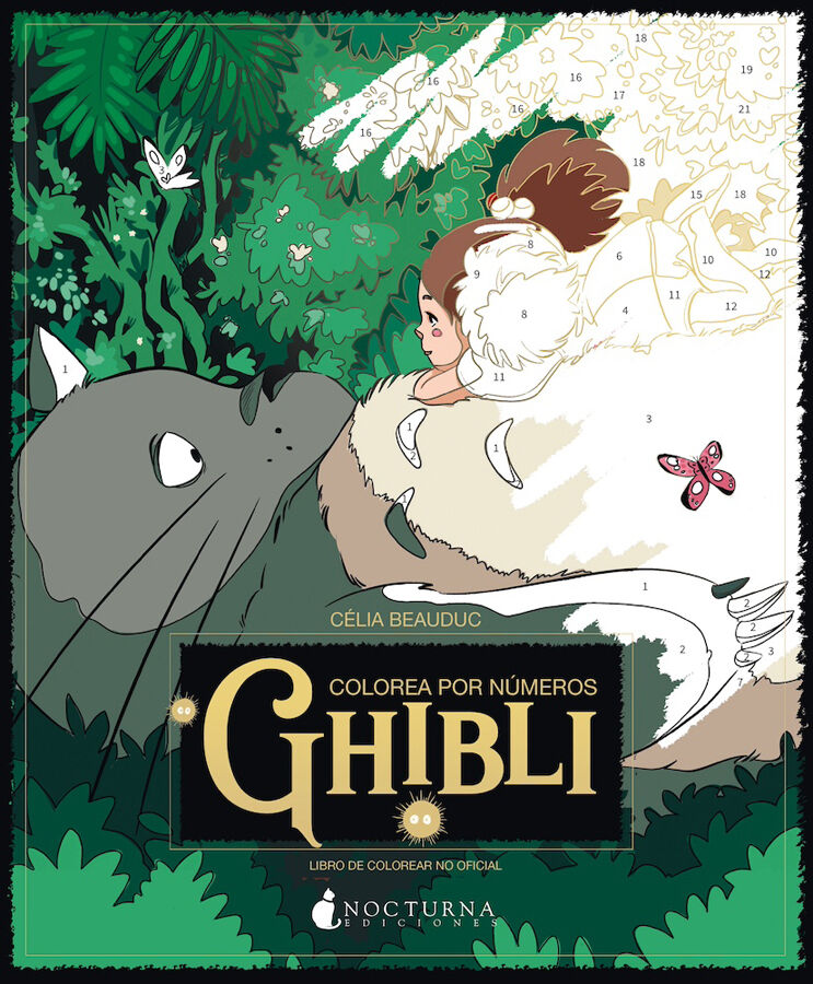 Colorea por n&uacute;meros: Studio Ghibli