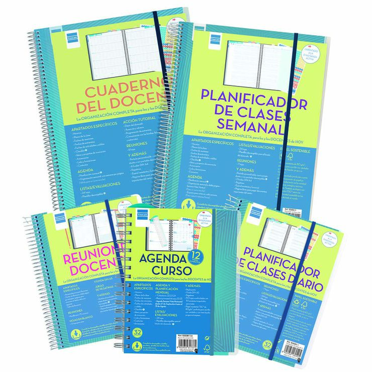 Agenda Profesor Design | 1/4 Semana Vista, Castellano (2026-2027) &ndash; Flower