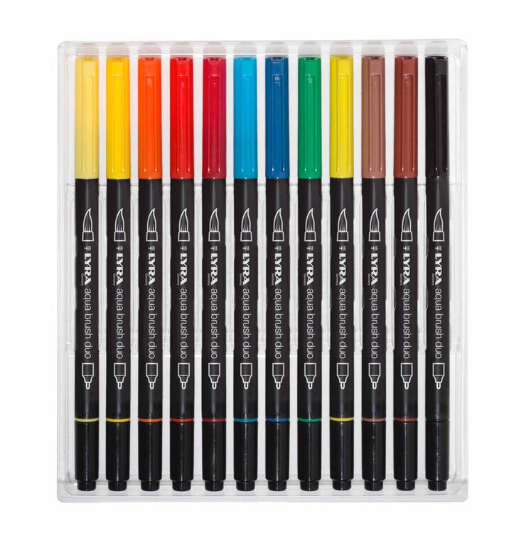 Retoladors Lyra Aqua Brush Duo 12 colors Retoladors Lyra Aqua Brush Duo 12 colors