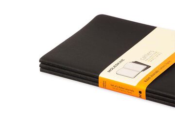 Pack 3 Libretas Moleskine L negro raya