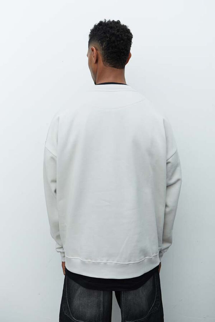 Sudadera Act X Palestine gris jaspeado