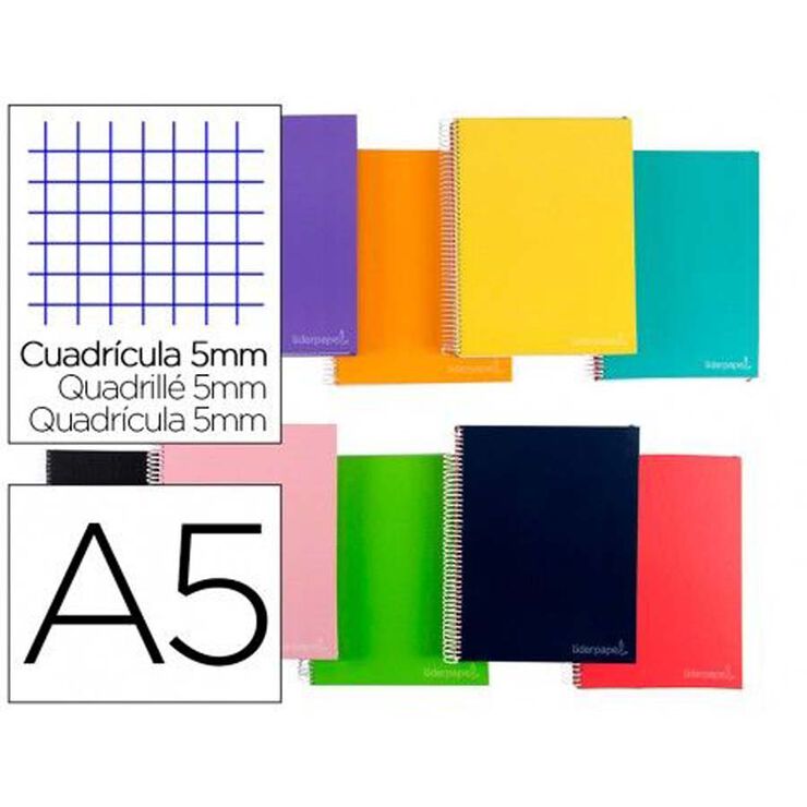 Note book 5 A5 tapa forrada Liderpapel 140h