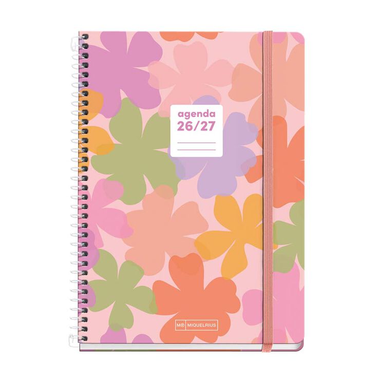 Agenda Escolar Miquel Rius Espiral Plus set/vista multiling&uuml;e 2026-2027 Summery