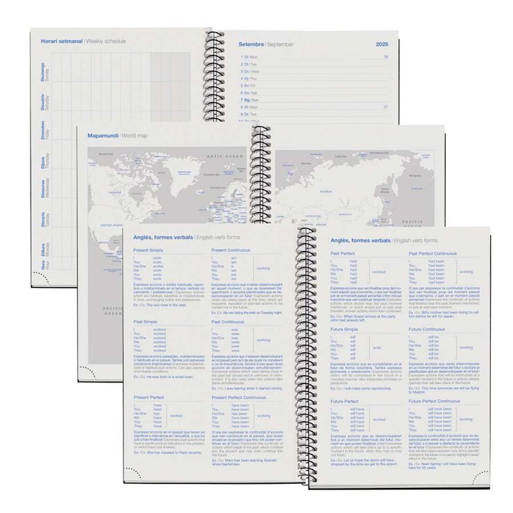 Agenda escolar Miquelrius Activa sem/vista cat 25-26 Eco Confetti
