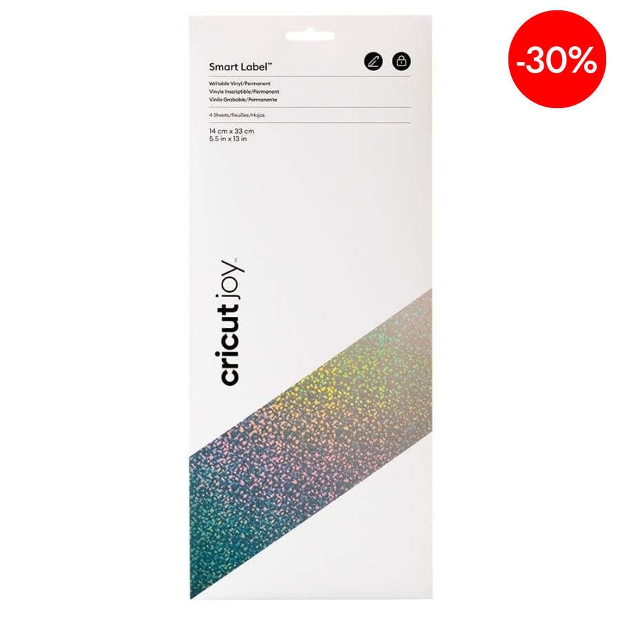 Vinil Smart imprimible permanent 14x33cm Hologr&agrave;fic 4 fulls