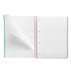 Notebook A4 Tapa Extra Dura 80 Hojas 5 &times; 5 Gradient Rosa y Menta