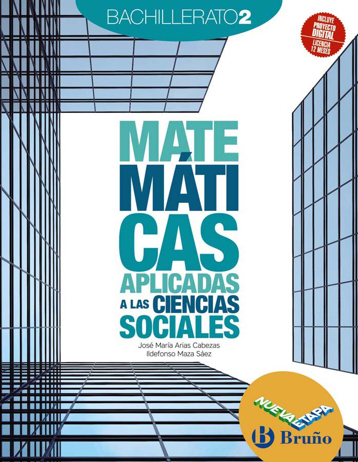 Matem&aacute;ticas Aplicadas A Las Ciencias Sociales 2 Bachillerato Nueva Etapa Bru&ntilde;o