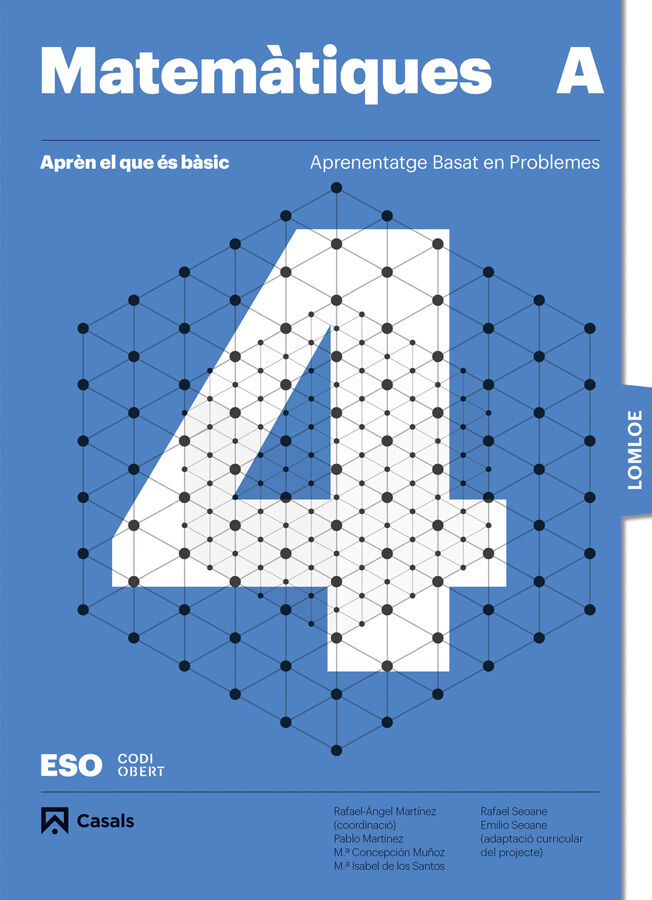 Apr&egrave;n el que &eacute;s b&agrave;sic. Matem&agrave;tiques 4 A ESO. LOMLOE