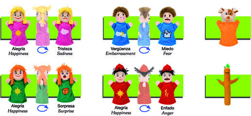 Títeres de mano Akros Dobles + CD