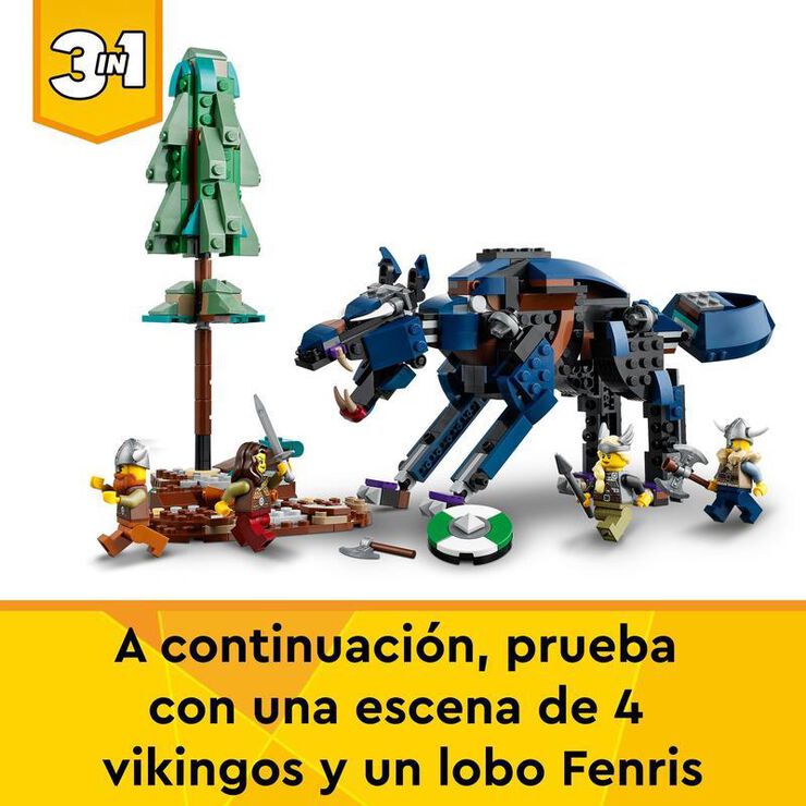 LEGO® Creator Embarcació Viking i Serp Midgard 31132
