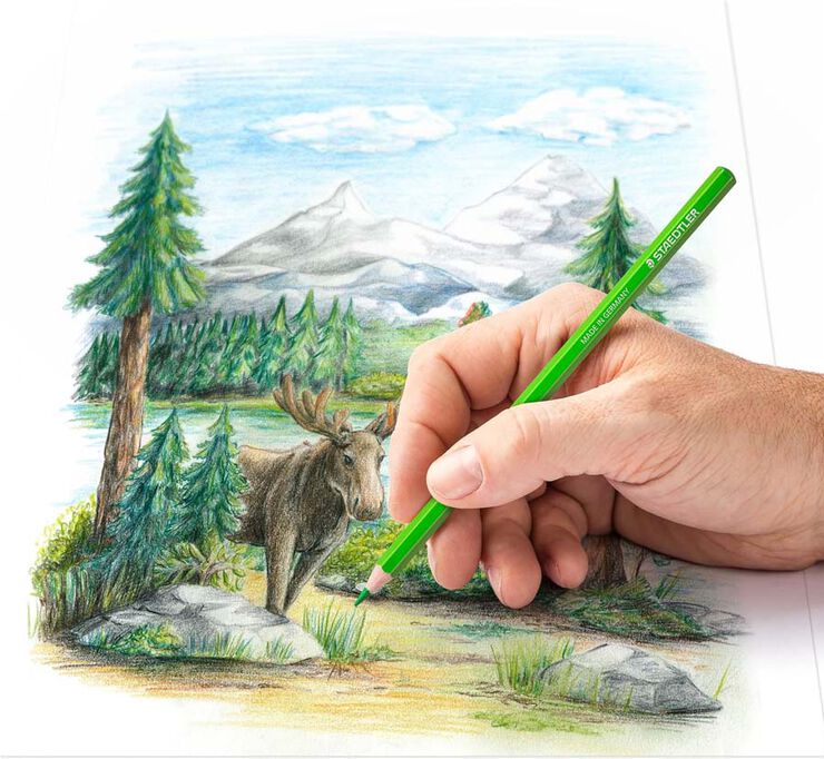 Lápiz Staedtler Design 24 colores caja metal