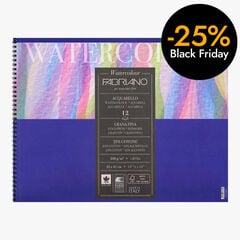 Bloc espiral Watercolor Fabriano 25% algodón 32x41cm 300g