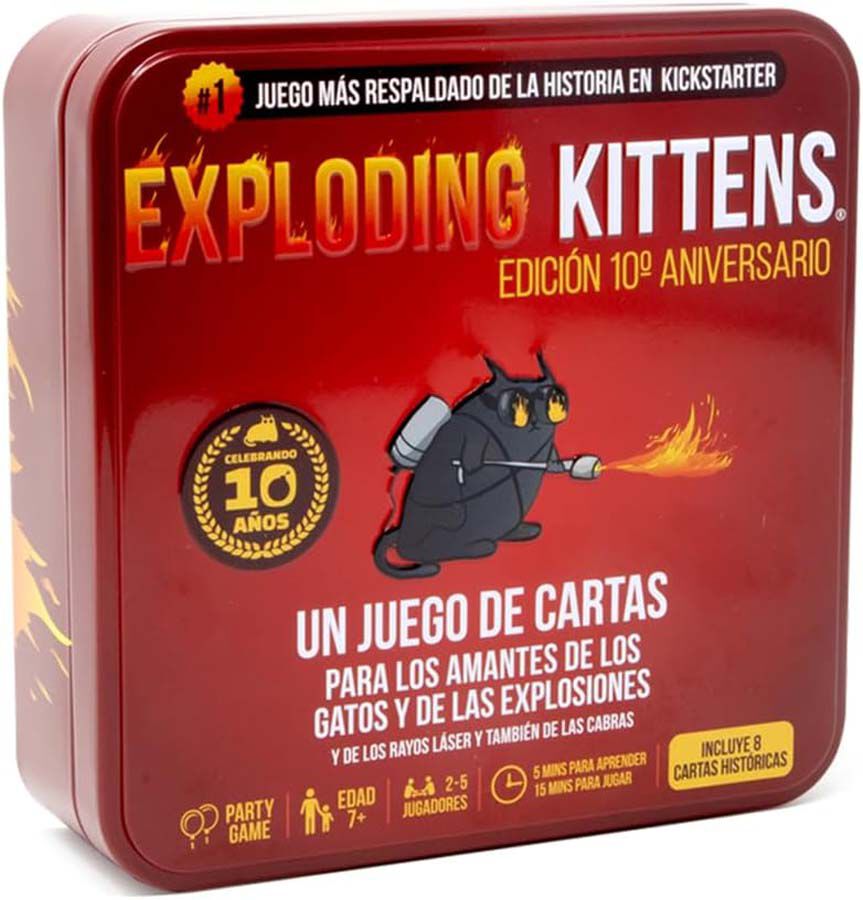 Exploding Kittens Edici&oacute;n 10&ordm; Aniversario