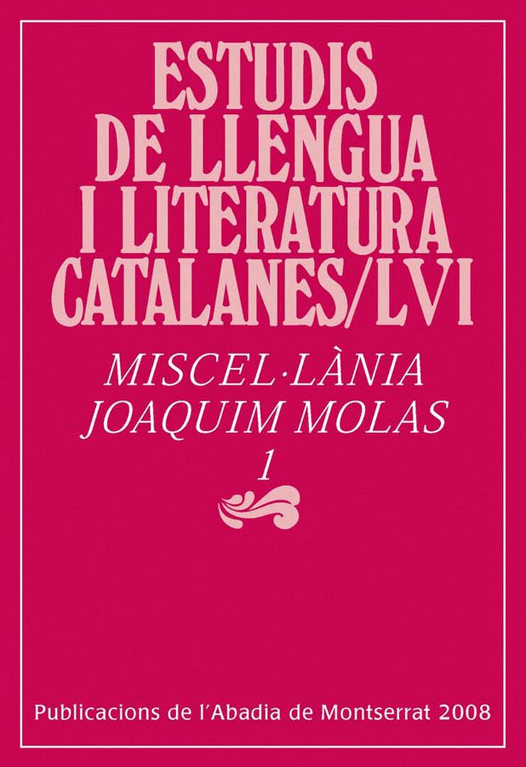 Miscel·lània Joaquim Molas, 1