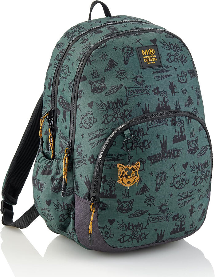 Mochila Triple MQR Oslo Not Boring Verde