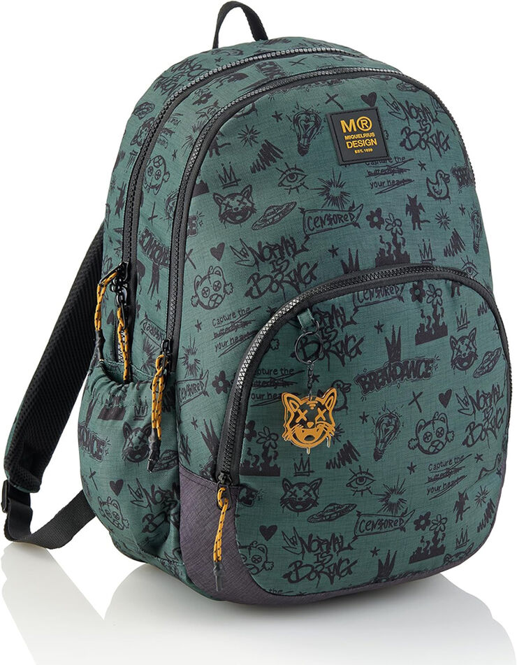 Mochila Triple MQR Oslo Not Boring Verde