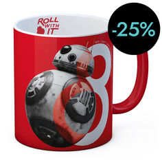 Tassa Bb-8 Ceràmica Vermella - Blanca Sw Ep8