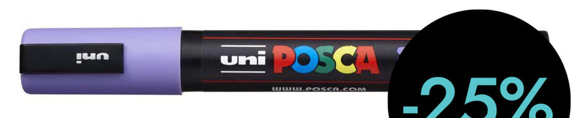 Retolador Posca PC-5M 1,8-2,5mm lila