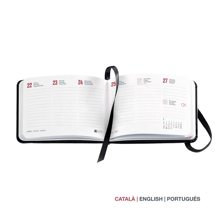 Agenda Miquelrius Pocket Semana Vista Catal&aacute;n 2027 Blue Sea