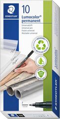 Rotulador permanente Staedtler Lumocolor punta F rojo