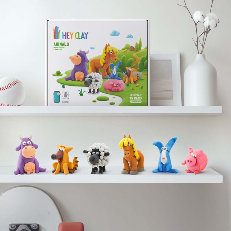 Hey Clay Set Animals 15 pots