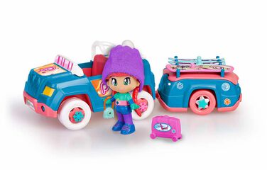 Pinypon Coche de Nieve con Remolque