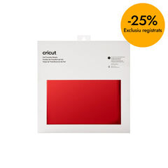 Foil 30x30cm vermell 8 fulls