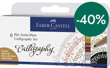 Rotuladores Pitt Calligraphy 6 colores