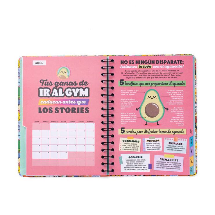 Agenda escolar Mr. Wonderful Bo-Bo sem/vista cas 2025-26 Risas, bobadas y aventuras alocadas