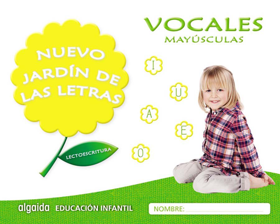 Jard&iacute;n Letras Vocales May&uacute;scula Infantil