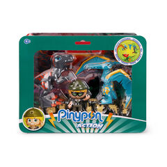 Pack 2 Dinosaurios y Figura  Pinypon Action