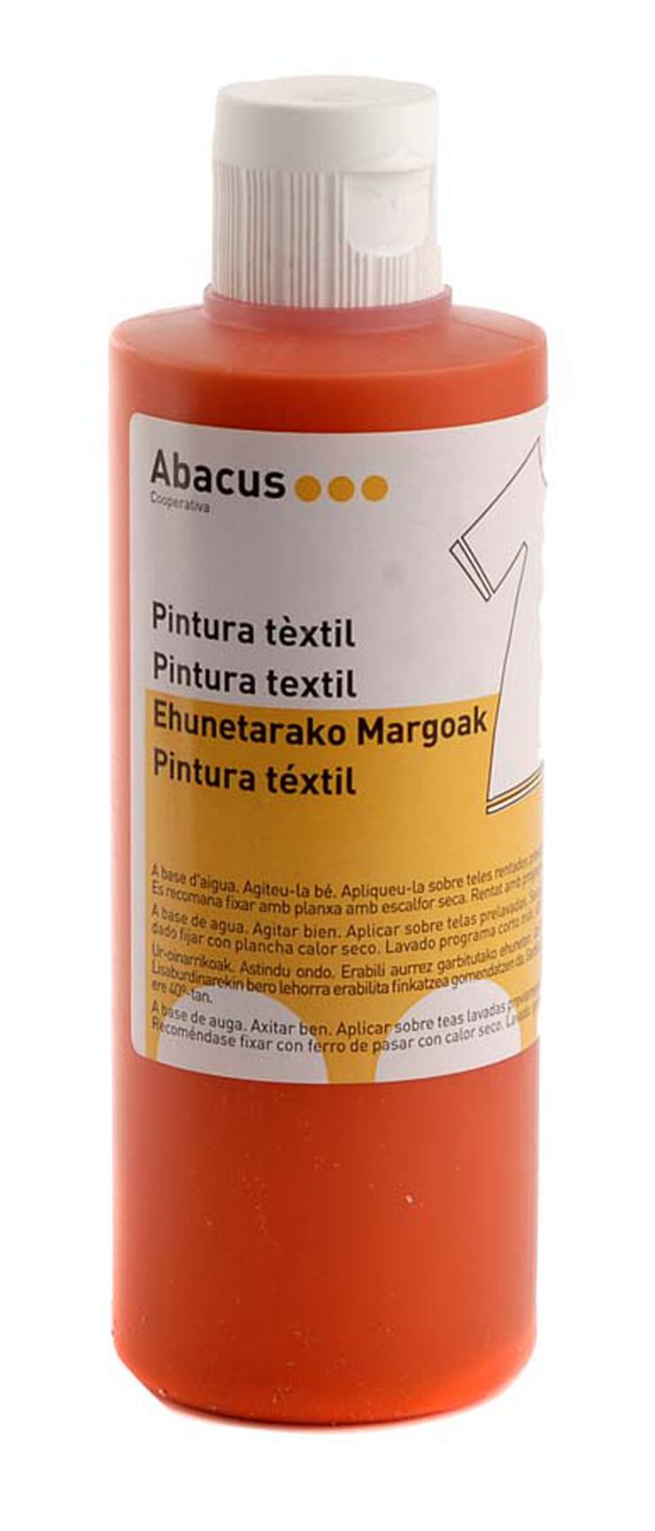 Pintura tèxtil Abacus 200 ml Taronja