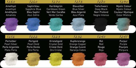 Acuarela FINETEC® Rainbow nacarado 12 colores