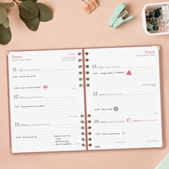 Agenda Finocam Alma Setmana Vista Horitzontal 2027 Castell&agrave; Rosa