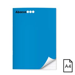 Llibreta grapada Abacus A4 48 fulls ratlla blau