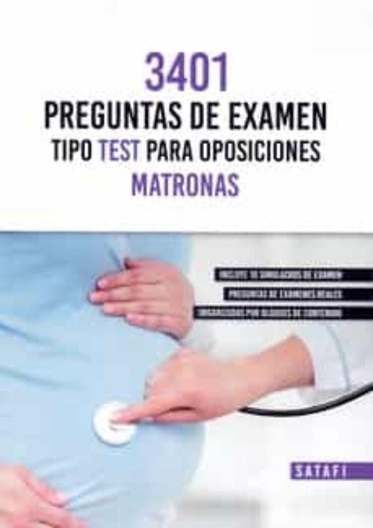 Matronas, 3401 preguntas de examen tipo test para oposiciones