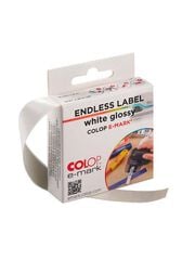 Etiqueta Colop E-Mark Go blanco brillante 14mm x 8m