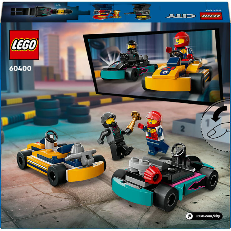 LEGO® City Karts y Pilotos de Carreras 60400