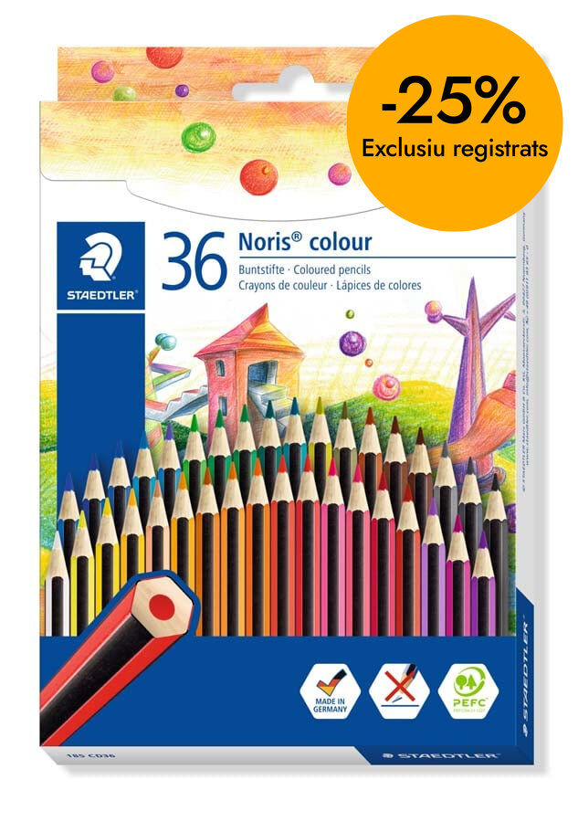L&aacute;pices de colores Staedtler Noris Colour 36 colores