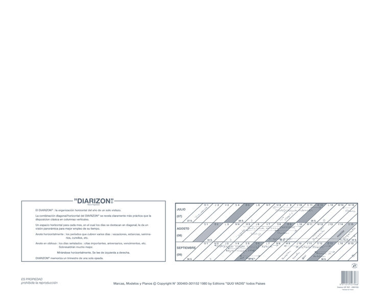 Calendario Pared Quo Vadis Diarizon 55x43 cm Castellano 2027