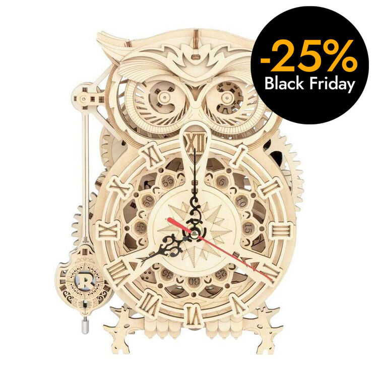 Maqueta Rokr Owl Clock