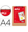 Portafolis Apli de fusta A4 amb pinça