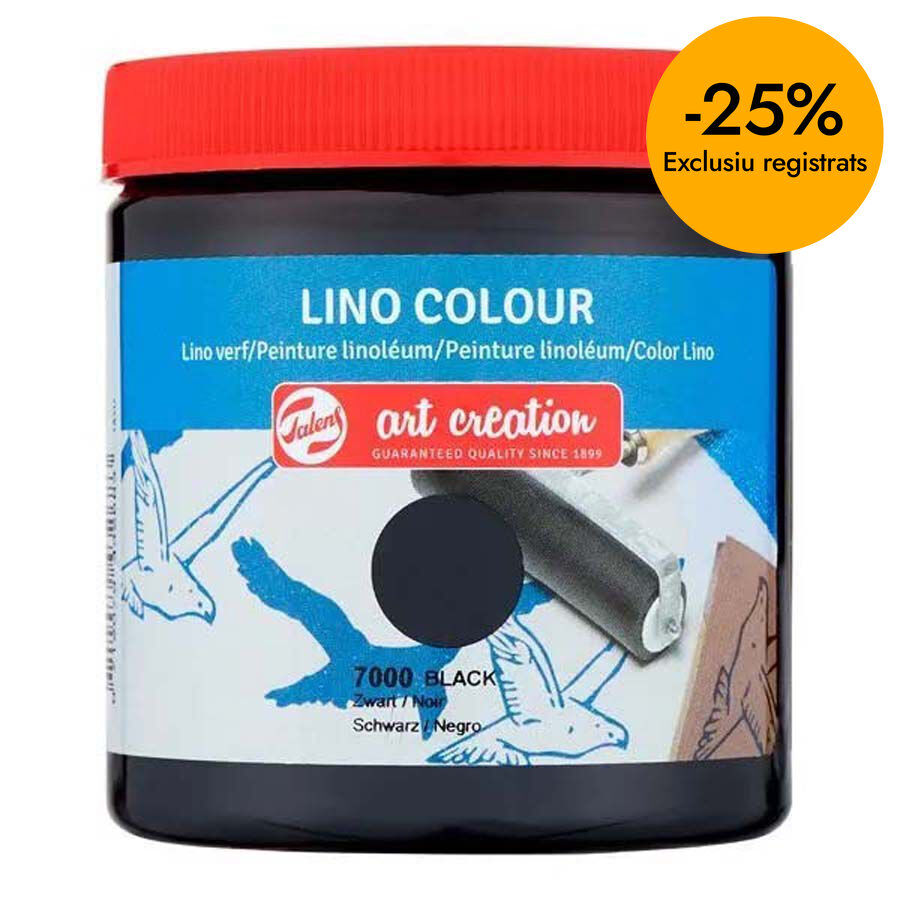 Pintura lin&oacute;leo Talens 250ml negro