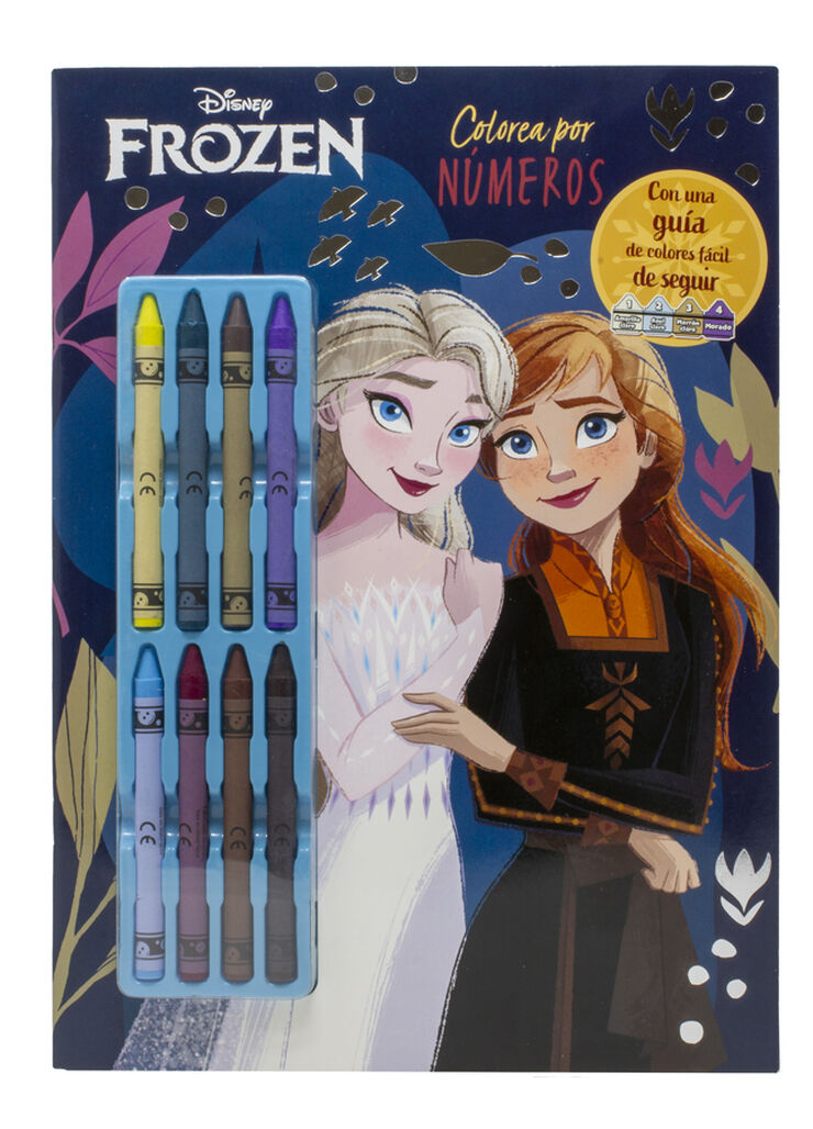 Frozen. Colorea por números con ceras