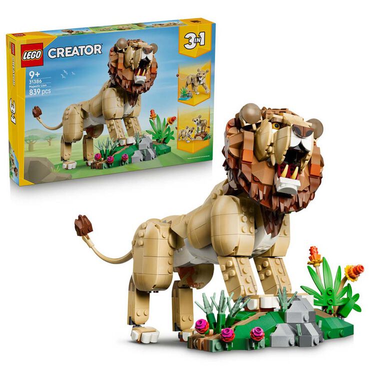LEGO&reg; Creator Animales Salvajes: Le&oacute;n Majestuoso 31386