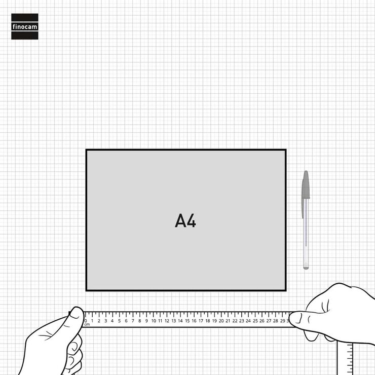 Calendario pared Finocam Escribir Grafik A4 2026 castellano