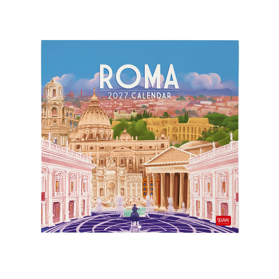 Calendario Legami 30x29 Pared Rome Multiling&uuml;e 2027