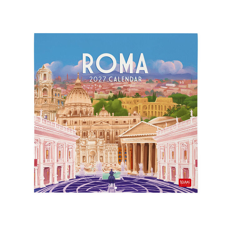 Calendario Legami 30x29 Pared Rome Multiling&uuml;e 2027