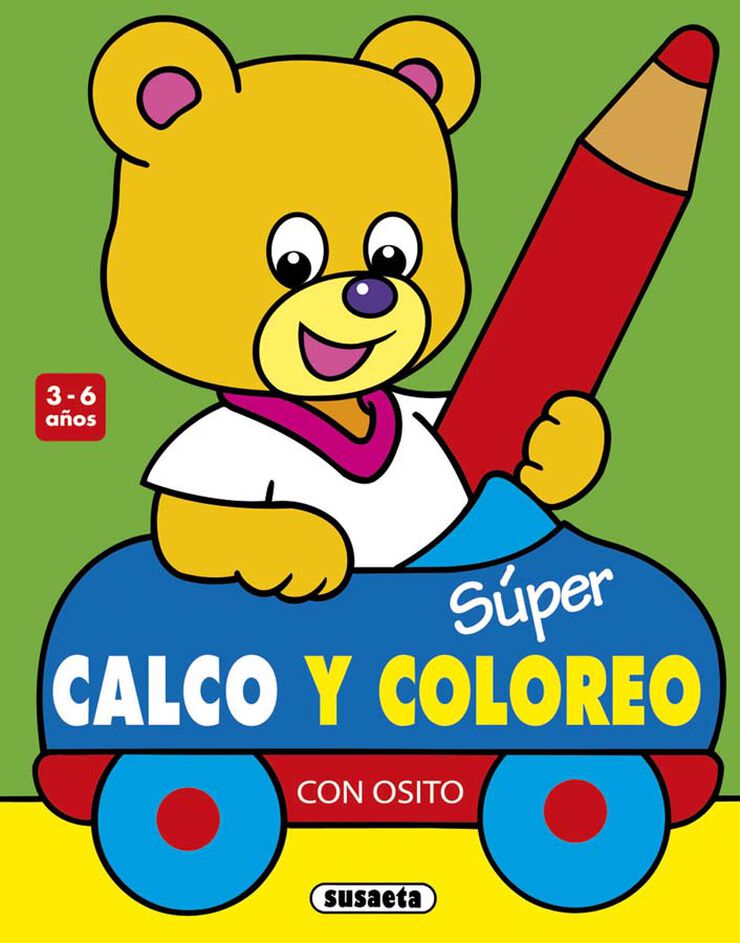 Súper calco y coloreo con Osito