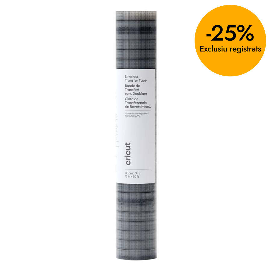 Cinta transfer sin forro 33X9m